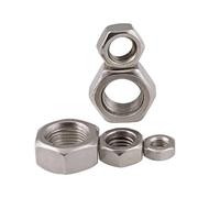5/10 pièces M6 M8 M10 M12 DIN934 304 écrou hexagonal en acier inoxydable filetage à pas fin écrou hexagonal(M8 x 0.75(10pieces))