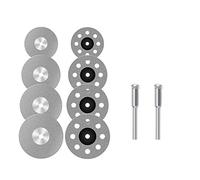 5/10 pièces Mini lame de scie diamantée jeu de disques de roue de coupe for outil rotatif Dremel-(25mm Without Holes 10 Pcs)
