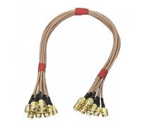 5-10 pièces RG316 Prise mâle à connecteur mâle câble de raccordement coaxial en Queue de Cochon 4 Pouces ~ 10 Pieds(5Pcs,10inch (25CM))