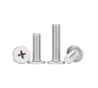 5-100 pièces M2 M2.5 M3 M4 M5 M6 A2 304 acier inoxydable croix Ultra mince Super bas plat vis à tête de plaquette boulon(18mm,M2.5 50pcs)