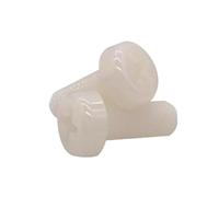 5~100 pièces M2 M2.5 M3 M4 M5 M6 M8 M10 GB818 boulon à tête ronde en Nylon blanc en plastique isolant vis à tête cylindrique encastrée croisée(70mm,M4-100pcs)
