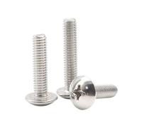 5-100 Pièces M2-M8 TM-type Vis à machine à tête champignon fendue cruciforme en acier inoxydable, M4x45mm(20 pièces)