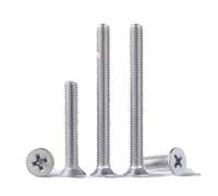 5-100pcs 316 Acier Inoxydable A4 Croix Phillips Boulon Vis à Tête Fraisée Vis Plates M2 M2.5 M3 M4 Longueur 3mm - 90mm, M3x6mm 50pcs