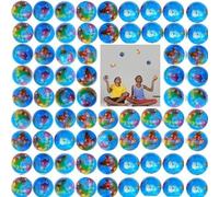 5-100Pcs Balles Anti-Stress de Globe, 6.3cm Mini Balle Antistress (30, Boule de Terre 6.3cm)
