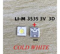 5-100PCS Pour L7-J Do-B articulation M SANXIN LED tout neuf 1W 3V 2W 6V 3535 2.4W cool blanc LCD rétro-éclairage application TV - Type Li-M 3535 3D 100PCS