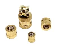 5/10pc M6 M8 Laiton Cuivre Thermofusible Moulage Par Injection De Chaleur Impression 3D Filetage Moleté Écrou D'insertion(Long 12mm,5pcs M8(OD 10mm))