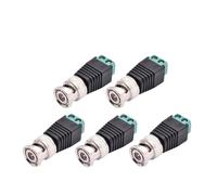 5/10pc Q9 Mâle Femelle Vis Fiche Connecteurs Connecteur Adaptateur Terminal Caméra De Surveillance Audio Vidéo TV(5pcs Male)