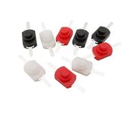 5/10Pcs 1208YD Push Button Switch DC 30V 1A Self Locking On Off Torch Flashlight Switch Switch Small Switch NWPNLXEA(Rot,10Pcs)