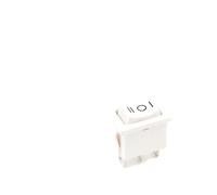 5/10PCS 21X15mm 3Pin Boat Car Rocker Switch 6A/250VAC 10A/125VAC Electrical equipment With Light Power Switch NWPNLXEA(White ON-OFF-ON,One Size)