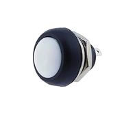 5/10pcs 33B Samll Push Button Round Head ON OFF Momentary Switch 2 Pin 12mm Power Reset Non-locking NWPNLXEA(Weiß,One Size)