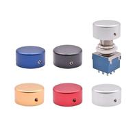 5/10pcs 9-Pin 3PDT Stomp Foot Switch Latching Guitar Effect Pedal Footswitch Nail Cap Red Blue Gold Black Alloy Protection Cover NWPNLXEA(10PCS Blue Cap)