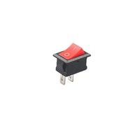 5/10Pcs Boat Rocker Switch 6A 21x15mm SPST 2Pin 10MM*15MM 3A 250V KCD11 Snap-in on/Off Mini Push Button Auto Car Truck Switch(Red,10PCS_21X15MM)