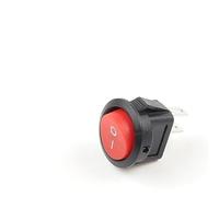 5/10Pcs Diameter 16.5mm 3A/250VAC Round Boat Rocker Switch KCD1-105 On-Off Snap SPST Black 2Pin Power Switch Push Button Switch NWPNLXEA(Red Black,10 PCS)
