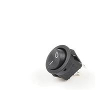 5/10Pcs Diameter 16.5mm 3A/250VAC Round Boat Rocker Switch KCD1-105 On-Off Snap SPST Black 2Pin Power Switch Push Button Switch NWPNLXEA(Nero,One Size)