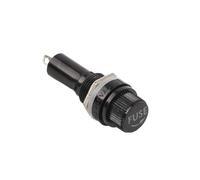 5/10PCS holders Thread/Cross Black Bakelite Insurance 250V AC Tube Socket Panel Fuse Socket Copper 5×20mm 6×30mm Fuse NWPNLXEA(6X30 Round thread,10PCS)