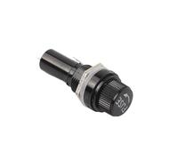5/10PCS holders Thread/Cross Black Bakelite Insurance 250V AC Tube Socket Panel Fuse Socket Copper 5×20mm 6×30mm Fuse NWPNLXEA(6X30 Flat thread,10PCS)