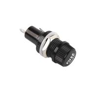 5/10PCS holders Thread/Cross Black Bakelite Insurance 250V AC Tube Socket Panel Fuse Socket Copper 5×20mm 6×30mm Fuse NWPNLXEA(5X20 Upper thread,10PCS)