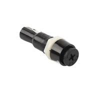 5/10PCS holders Thread/Cross Black Bakelite Insurance 250V AC Tube Socket Panel Fuse Socket Copper 5×20mm 6×30mm Fuse NWPNLXEA(6X30 Cross,10PCS)