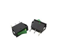 5/10Pcs KCD3 Rocker Switch ON-OFF ON-OFF-ON 3 Pin Electrical Equipment With Lights Power Switches NWPNLXEA(B With Light,One Size)