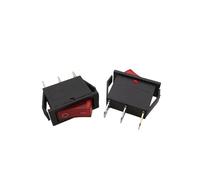 5/10Pcs KCD3 Rocker Switch ON-OFF ON-OFF-ON 3 Pin Electrical Equipment With Lights Power Switches NWPNLXEA(E With Light,One Size)