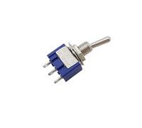 5/10Pcs MTS-102 ON-ON/MTS-103 ON-ON Toggle Switch 2/3 Position Miniature Power Latching Toggle Switch Blue NWPNLXEA(MTS-103 on-off-on 3pin,One Size)