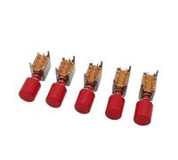 5/10Pcs PS-22F03 A03 Right Angle PCB Latching Push Button Switch Right Angle Double Pole 6 Pin Self-locking Key Power Switches NWPNLXEA(10Pcs)