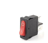 5/10Pcs Push Button Switch 21X9.5mm 2Pin 2 Position Rocker Switch KCD1 Snap-in on/Off Rocker Switch 6A 250V/10A 125V NWPNLXEA(2Pin Red Black,10PCS)
