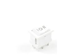5/10Pcs Rocker Switch 2/3 Position 6PIN 6A/250V 10A/125V Electrical Equipment With Light Power Switch Boat Power Rocker Switch NWPNLXEA(White ON-OFF-ON,10 PCS)