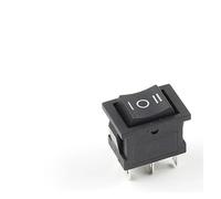 5/10Pcs Rocker Switch 2/3 Position 6PIN 6A/250V 10A/125V Electrical Equipment With Light Power Switch Boat Power Rocker Switch NWPNLXEA(Black ON-OFF-ON,One Size)