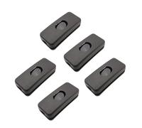5/10Pcs Rocker Switches 110-250V ON/OFF Inline Type Button Switch Table Lamp Desk Light Cord Cable Switch Black KCD-303 NWPNLXEA(One Size)