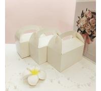 5/10pcs Set Boîte Cadeau Portable, Boîtes à Gâteau de Mariage, Boîtes à Faveurs de Fête d'Anniversaire, Boîtes en Papier Créatives pour Bonbons et Chocolats Taille UniqueUnicolorePapetier