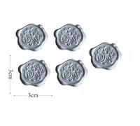 5/10pcs Simple Solide Enveloppes Bricolage Carte Postale Emballage Cadeau Enveloppes Papeterie Coréenne Carte D'invitation De Mariage Couverture Fournitures De Bureau - Type 5pcs Silver Stickers