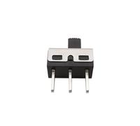 5/10Pcs SS12D10 /SS12D06 Straight/Right Angle 3 Pin Toggle Switch 1P2T Handle High 5mm Spacing Slide Toggle Switches NWPNLXEA(Straight,One Size)