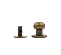 5-10pcs Tête Ronde Boule Poteau Goujons Boutons En Laiton Visser Rivets À Ongles Sac En Cuir Artisanat Matériel DIY Accessoires Boucles-Cuivre,5pcs 13x12x13mm