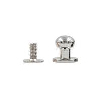5-10pcs Tête Ronde Boule Poteau Goujons Boutons En Laiton Visser Rivets À Ongles Sac En Cuir Artisanat Matériel DIY Accessoires Boucles-Argent,5pcs 13x12x13mm