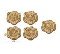 5/10pcs Vintage Lin Enveloppes Bricolage Carte Postale Carte D'invitation De Mariage Couverture Cadeau Enveloppes Coréen Papeterie Fournitures De Bureau - Type 5pcs Bronze Stickers
