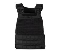 5.11 - Gilet Tactique Porte Plaque - Noir - Grande Amplitude - Matériaux Légers - Poignée d’Extraction - Nylon