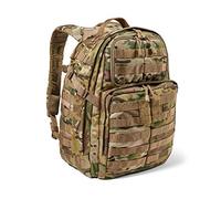 5.11 | Rush 24 | Sac à Dos Tactique Militaire | 37 L | Nylon 1050D | Randonnée | Robuste | Fonctionnel | 20 Compartiments | Emplacement pour Réservoir d'Hydratation |Multicam