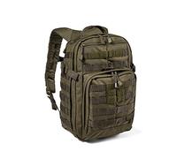 5.11 - Sac à Dos Militaire Tactique - Imperméable - Robuste - Fonctionnel - Trekking - Mission - 16 Compartiments - Emplacement pour Réservoir d'Hydratation - Modèle Rush 12 - Ranger Green