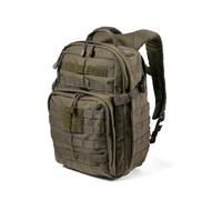 5.11 - Sac à Dos Militaire Tactique - Imperméable - Robuste - Fonctionnel - Trekking - Mission - 16 Compartiments - Emplacement pour Réservoir d'Hydratation - Modèle Rush 12 2.0 - Ranger Green