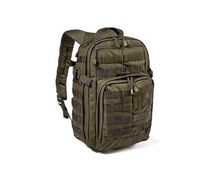 5.11 - Sac à Dos Militaire Tactique - Imperméable - Robuste - Fonctionnel - Trekking - Mission - 16 Compartiments - Emplacement pour Réservoir d'Hydratation - Modèle Rush 12 - Ranger Green