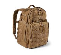 5.11 - Sac à Dos Tactique Marron - Etanche - Robuste - Fonctionnel - Trekking - Mission - 20 Compartiments - Emplacement pour Réservoir d'Hydratation - Modèle Rush 24 2.0