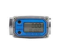 5-120L/Min débitmètre LED Turbine numérique de carburant Diesel compteur chimique eau liquide, Unité de détection(Blauw)