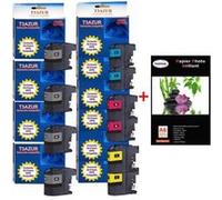 5+15 Cartouches compatibles Brother MFCJ4410DW / MFCJ4510DW /MFC J4410DW /MFC J4510DW+Pack de 20 papiers photos A6 Brillant 230g Pack G