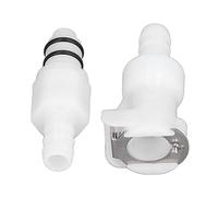 5/16 Quick Connector with Shut Off Valve | Food Grade Plastic Hose Fittings for Gas/Beer/Water Lines | Leak - Proof Barbed Tube Coupling