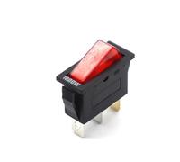 【5-1PCS】KCD3,Rocker Switch,ON-OFF,Copper Point,3 Pin,Electrical Equipment With Light Power Switch,16A 250VAC/ 20A 125VAC,Button(Red light 1000W)