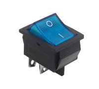 【5-1PCS】KCD4 Interrupteur à bascule marche/arrêt 6 broches avec LED 4 16A 250V 220V T85 20A Petit 6 broches 4 broches Lumière for 2 positions 220 230V Lampe 10A(4Pin Blue Light,3PCS)