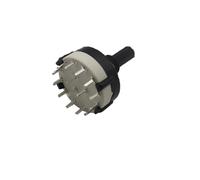 【5-1PCS】RS26 1 pôle 12 positions sélectionnable bande rotative sélecteur de canal longueur de poignée 20MM avec bouton(1 Pole 12,5PCS)