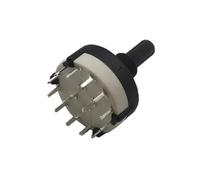 【5-1PCS】RS26 1 pôle 12 positions sélectionnable bande rotative sélecteur de canal longueur de poignée 20MM avec bouton(2 Pole 6,2PCS)