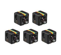 5-1PCS SQ11 Mini Caméra Full HD 960P Caméscope avec détecteur de Mouvement et Vision Nocturne Micro DVR Sport DV for Windows 7/2000/XP/Vista(5PCS)